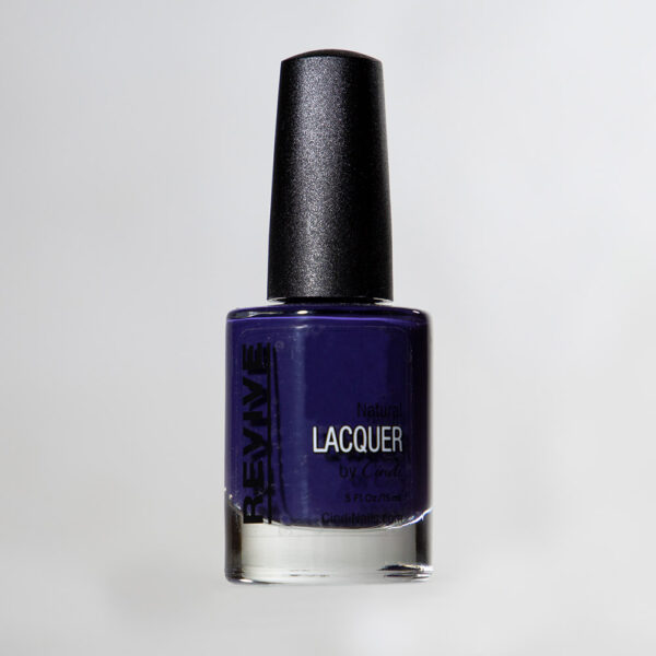 A Single Nail Polish Bottle, Standing Upright And Centered, With A Vibrant Royal Or Deep Purple Lacquer Inside.