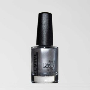 Silver Nail Polish Bottle Of Revive Natural Lacquer By Cindi.