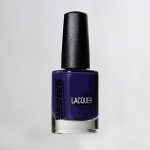 A Single Nail Polish Bottle, Standing Upright And Centered, With A Vibrant Royal Or Deep Purple Lacquer Inside.