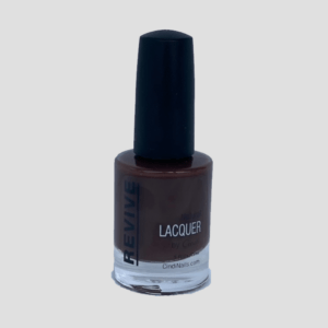Nail Polish Bottle With Dark Brown Lacquer, By Cindi Nails.